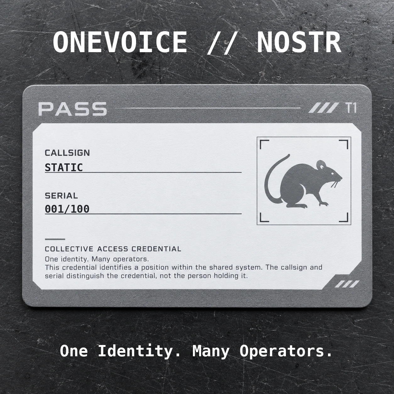 ONEVOICE STATIC — 001/100 — Rank 01/10 - Image 1