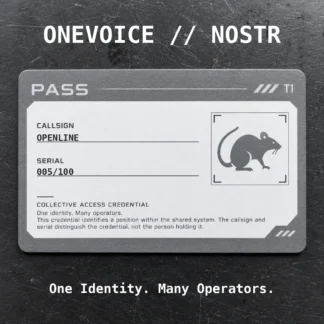 ONEVOICE OPENLINE — 005/100 — Rank 01/10