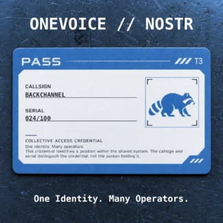 ONEVOICE BACKCHANNEL — 024/100 — Rank 03/10