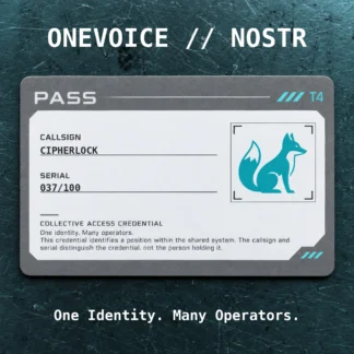 ONEVOICE CIPHERLOCK — 037/100 — Rank 04/10