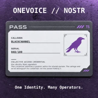 ONEVOICE BLACKCHANNEL — 048/100 — Rank 05/10