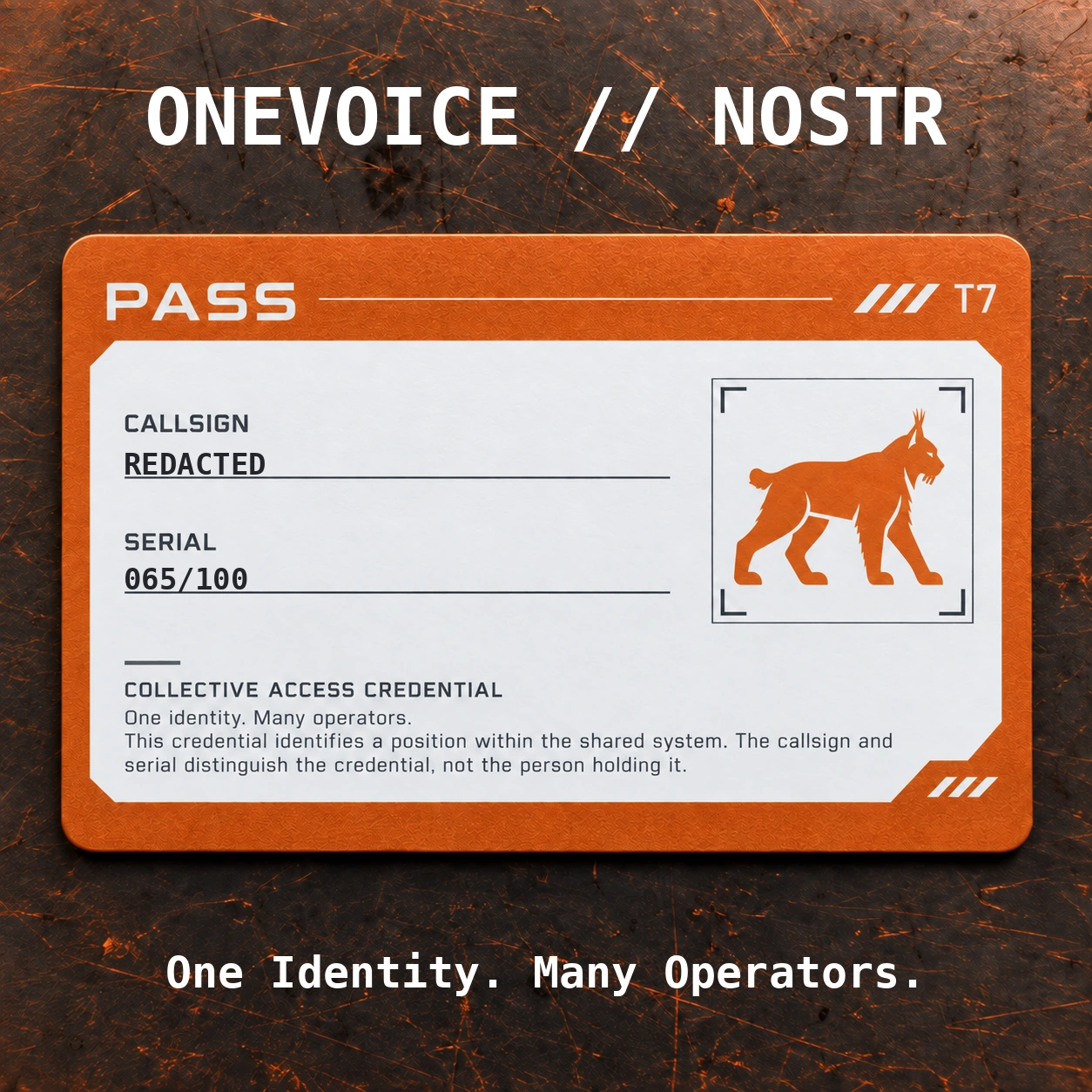 ONEVOICE REDACTED — 065/100 — Rank 07/10