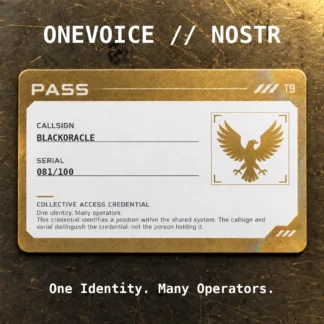 ONEVOICE BLACKORACLE — 081/100 — Rank 09/10