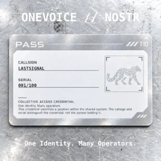 ONEVOICE LASTSIGNAL — 091/100 — Rank 10/10