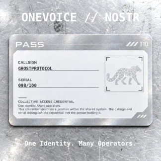 ONEVOICE GHOSTPROTOCOL — 098/100 — Rank 10/10