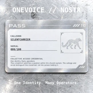 ONEVOICE SILENTCARRIER — 099/100 — Rank 10/10
