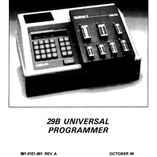 Data I/O 29B Universal Programmer — 981-0121-001A — October 1984