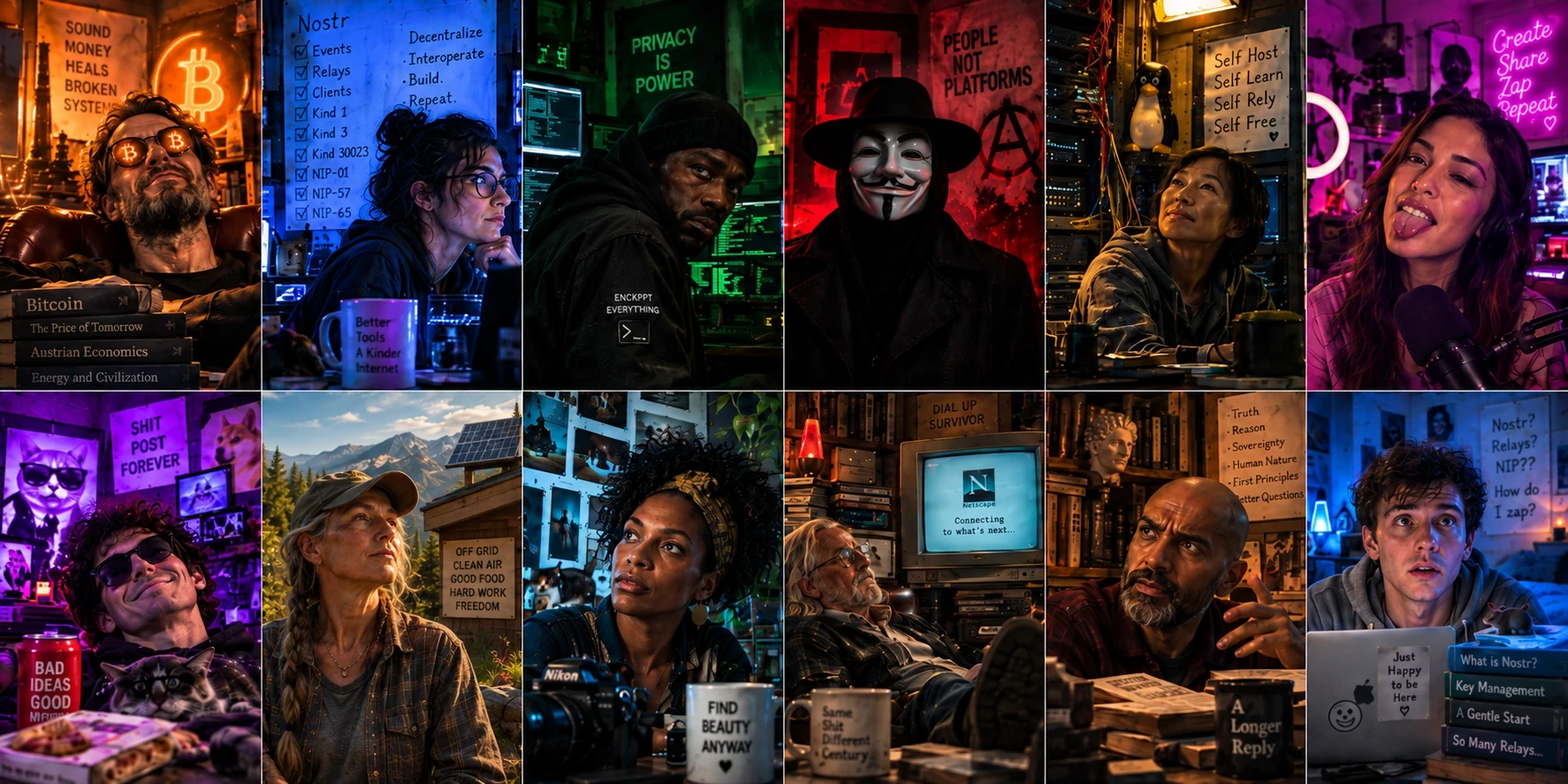 12 Personalities You Will Find on Nostr