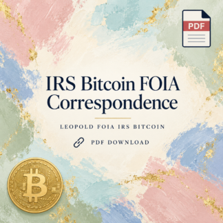 IRS Bitcoin FOIA Correspondence