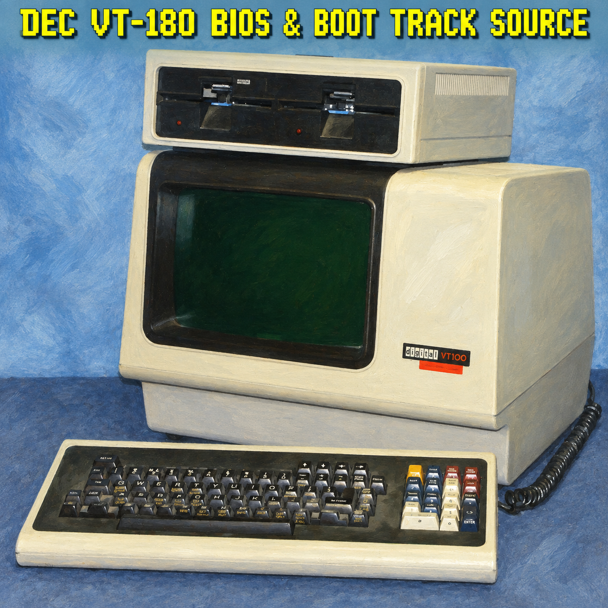 DEC VT-180 computer with dual floppy drives, preview image for BIOS and boot track source code