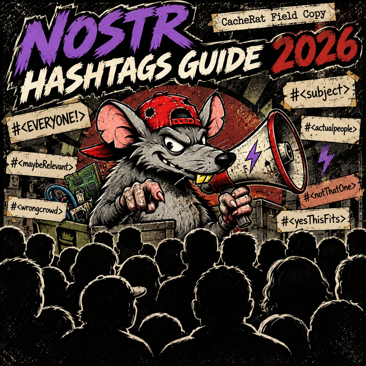 CacheRat Nostr Hashtags Guide 2026: Downloadable PDF